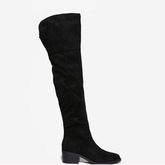 NWT! Express Black Over the knee Women's Boots, size 7 - Picture 2 of 9
